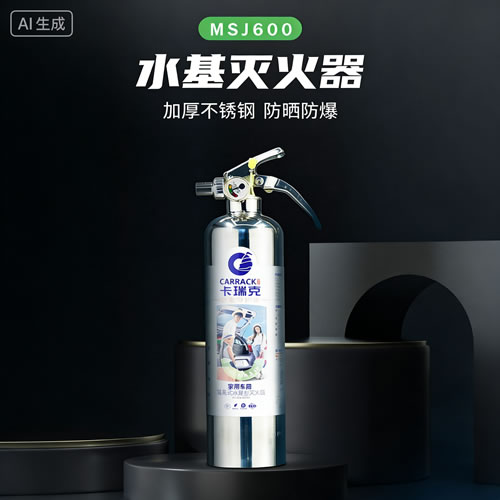 卡瑞克车载灭火器600ml高效水基灭火器小型便捷式车用 防爆耐高
